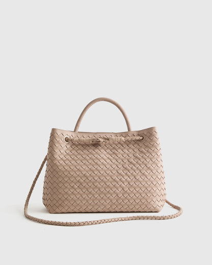 Romy Handwoven Satchel - One Size / Cognac