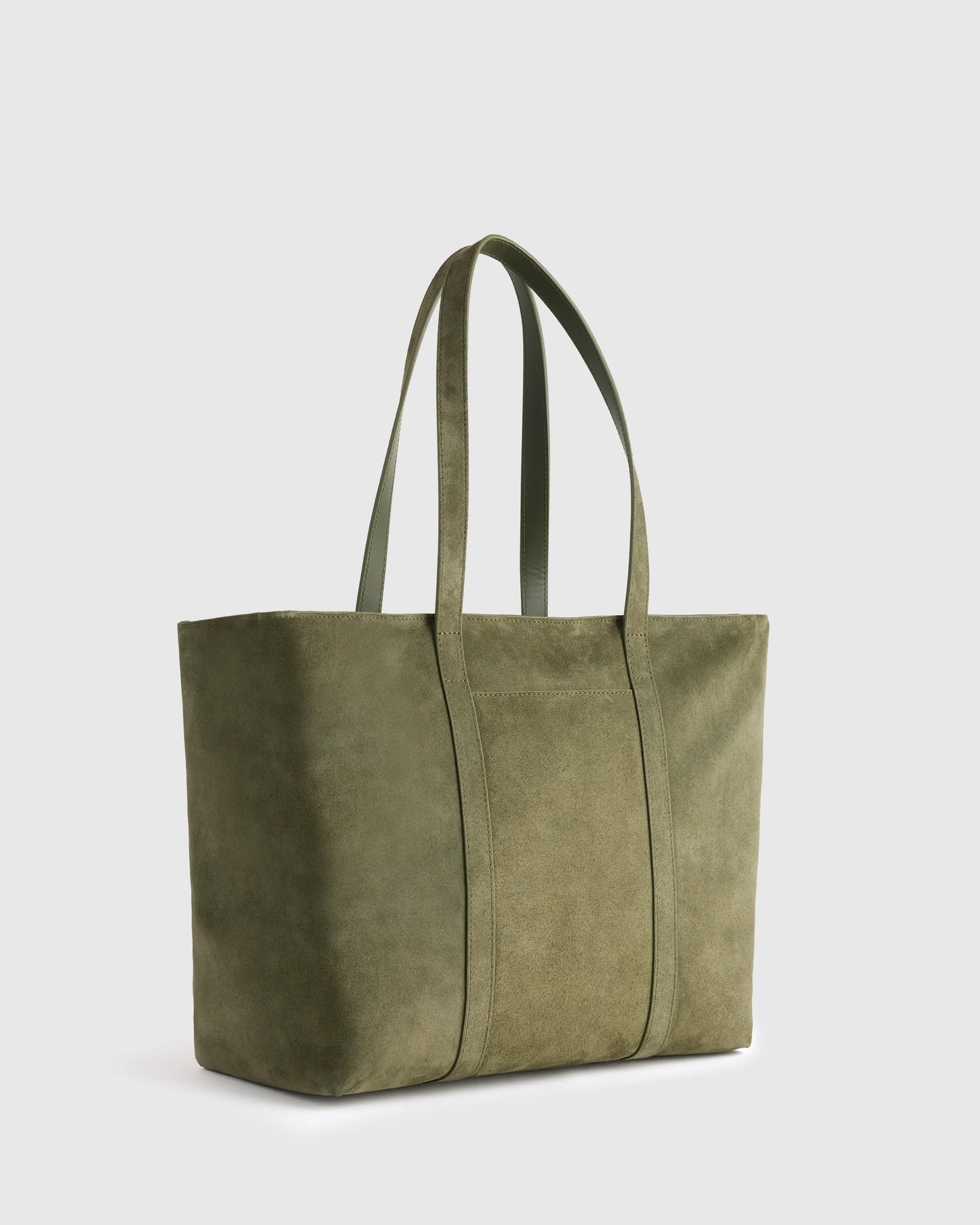 Italian Suede Everyday Tote - One Size / Whiskey