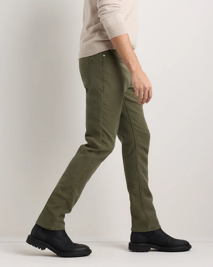 French Terry 5-Pocket Pants - Slim - 30X30 / Bayberry Olive