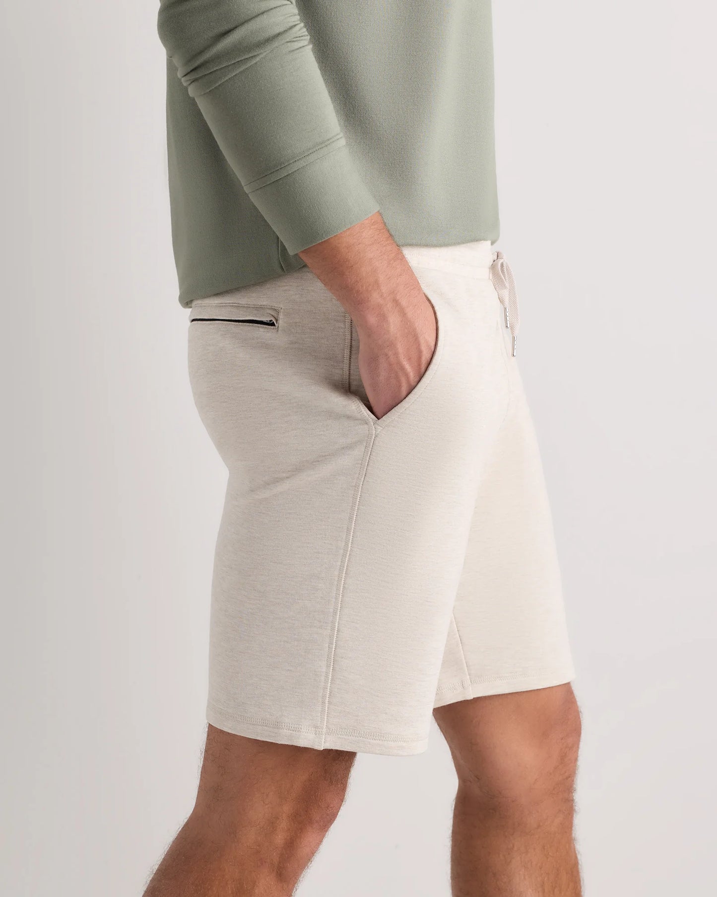 Supersoft Fleece 7.5" Sweatshorts - S / Heather Oatmeal
