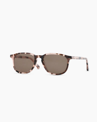 Cameron Polarized Acetate Sunglasses - One Size / Tan Tortoise with Brown Lens