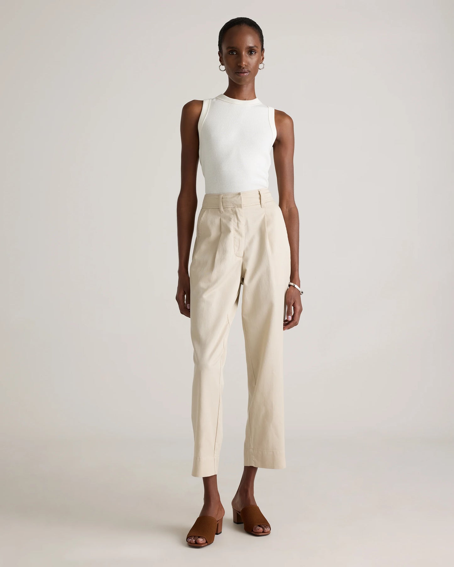 Drapey Twill Tapered Trouser - 0 / True Black