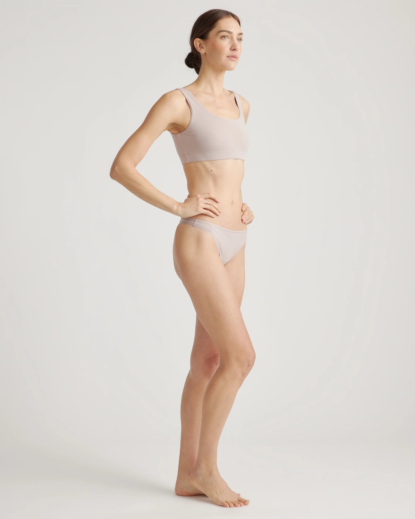Organic Cotton Tank Bralette (2-pack) - XS / Mink