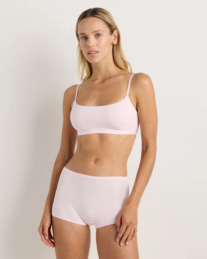 Organic Cotton Boyshort (6-pack) - XS / Black/Soft White/Ocean