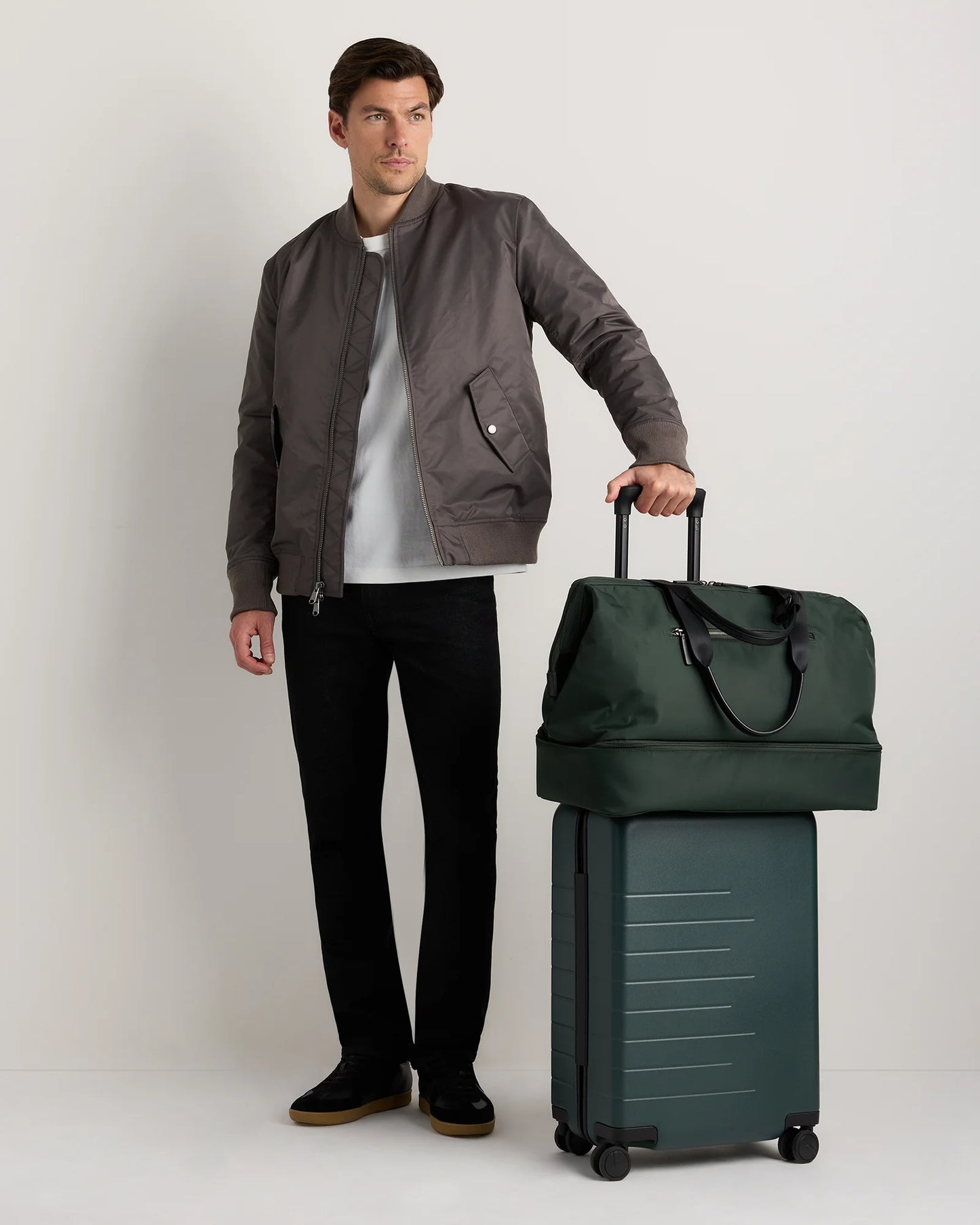 Voyage Nylon Dual Compartment Weekender - One Size / Black