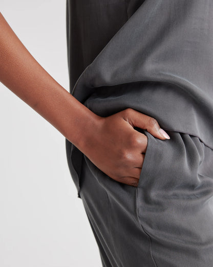 100% Washable Silk Pajama Pants - XS / Indigo