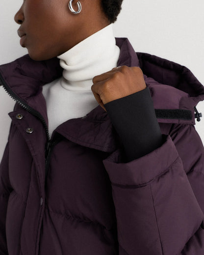 Responsible Down Long Puffer Jacket - XS / Black
