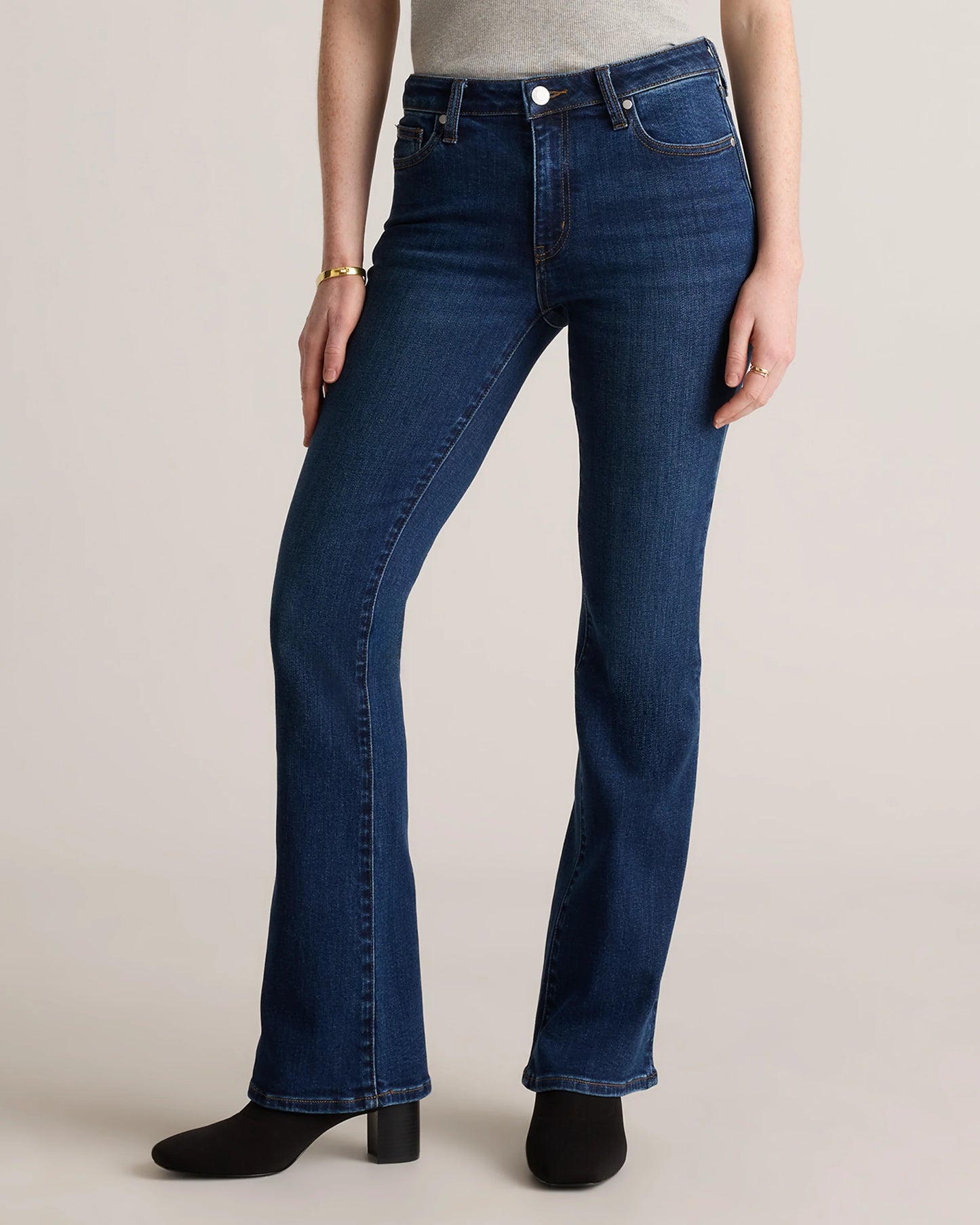 Luna Stretch Flare Jeans - 24 / Black