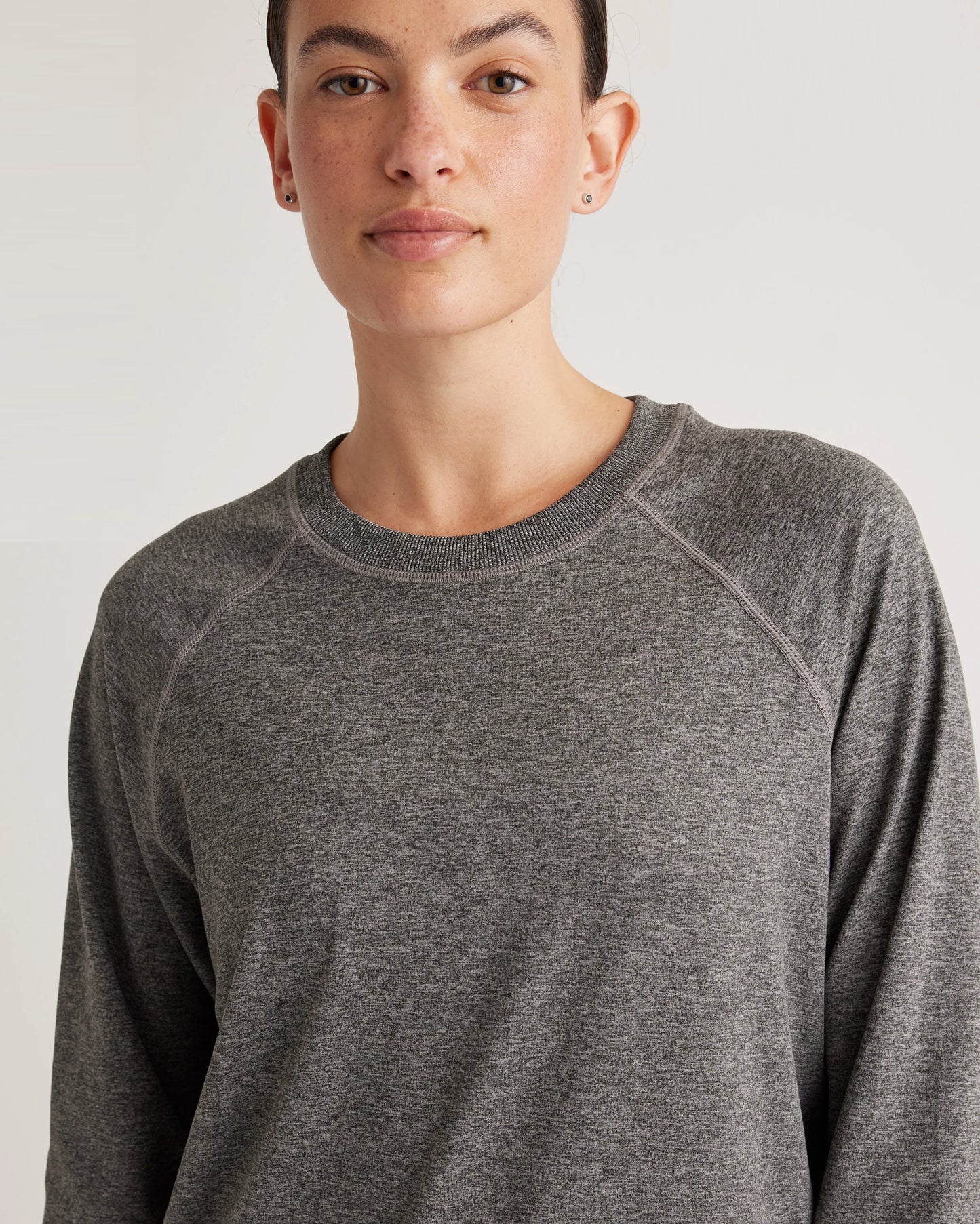 Flowknit Pullover Crew - XS / Heather Deep Navy