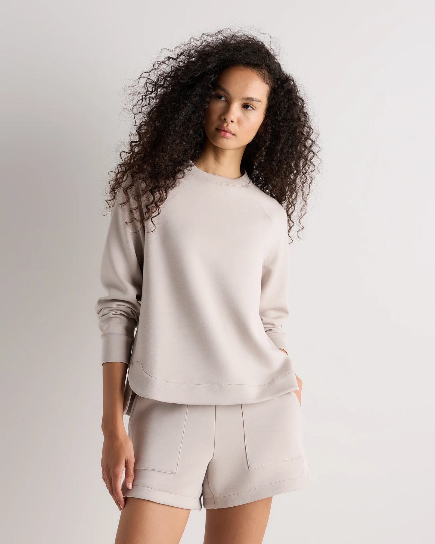 CloudComfort Crewneck Sweatshirt - XS / Pebble Beige