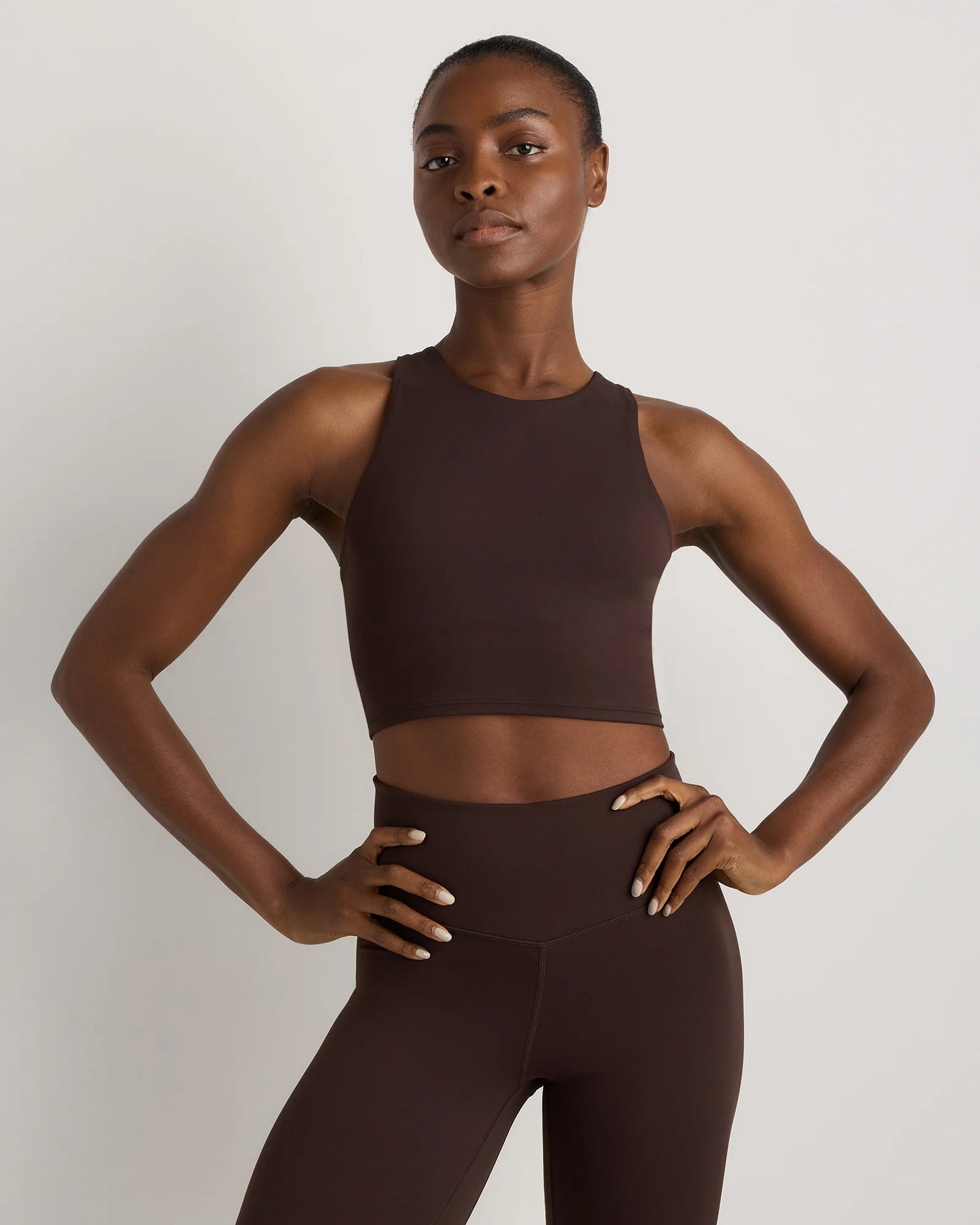 Ultra-Form High-Neck Cropped Tank - XS / Black Camo