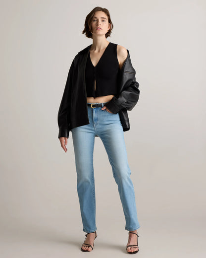 100% Leather Oversized Bomber Jacket - XS / Rich Brown