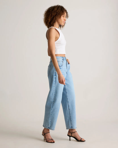 Bella Stretch Barrel Jeans - 24 / Cool Blue