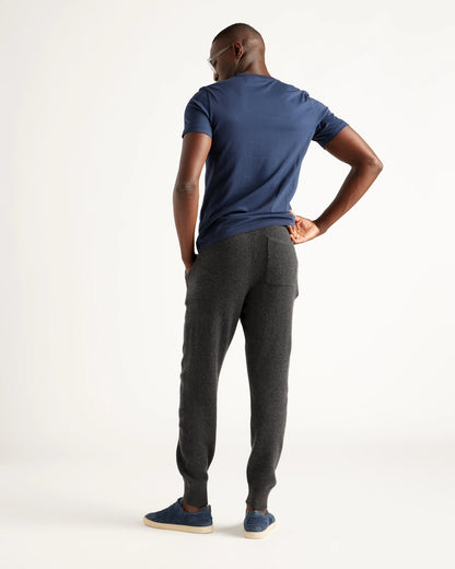 Mongolian Cashmere Jogger - S / Heather Truffle Brown