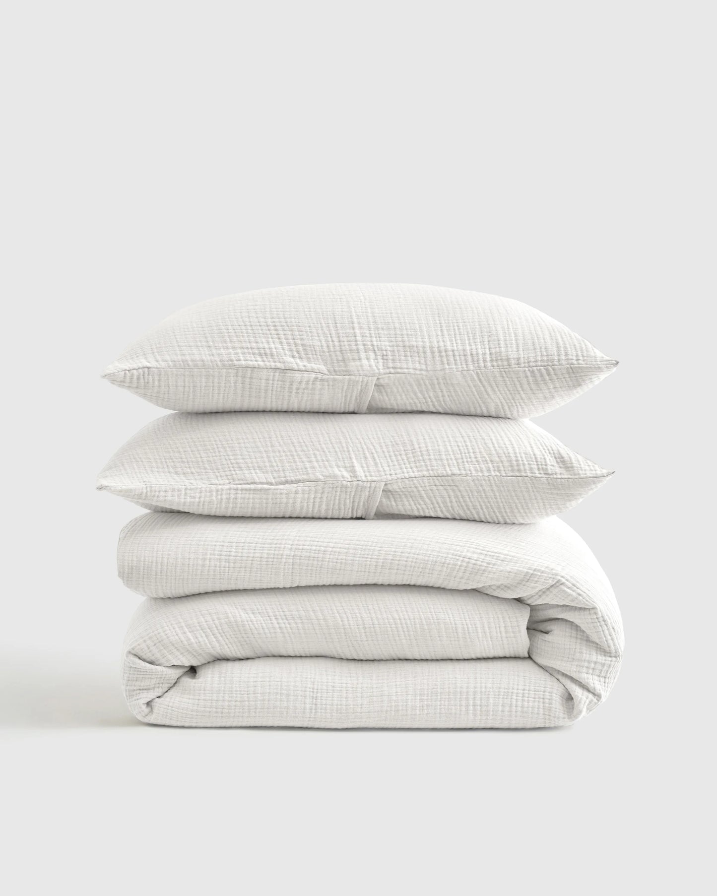 Organic Cotton Gauze Dream Quilt Set - Twin / Dried Sage