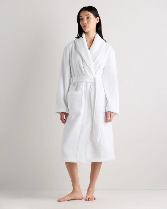 Turkish Cotton Terry Robe - XS / White