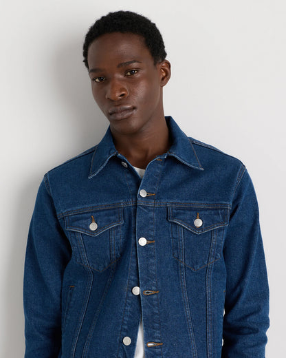 Comfort Stretch Denim Jacket - S / Dark Indigo