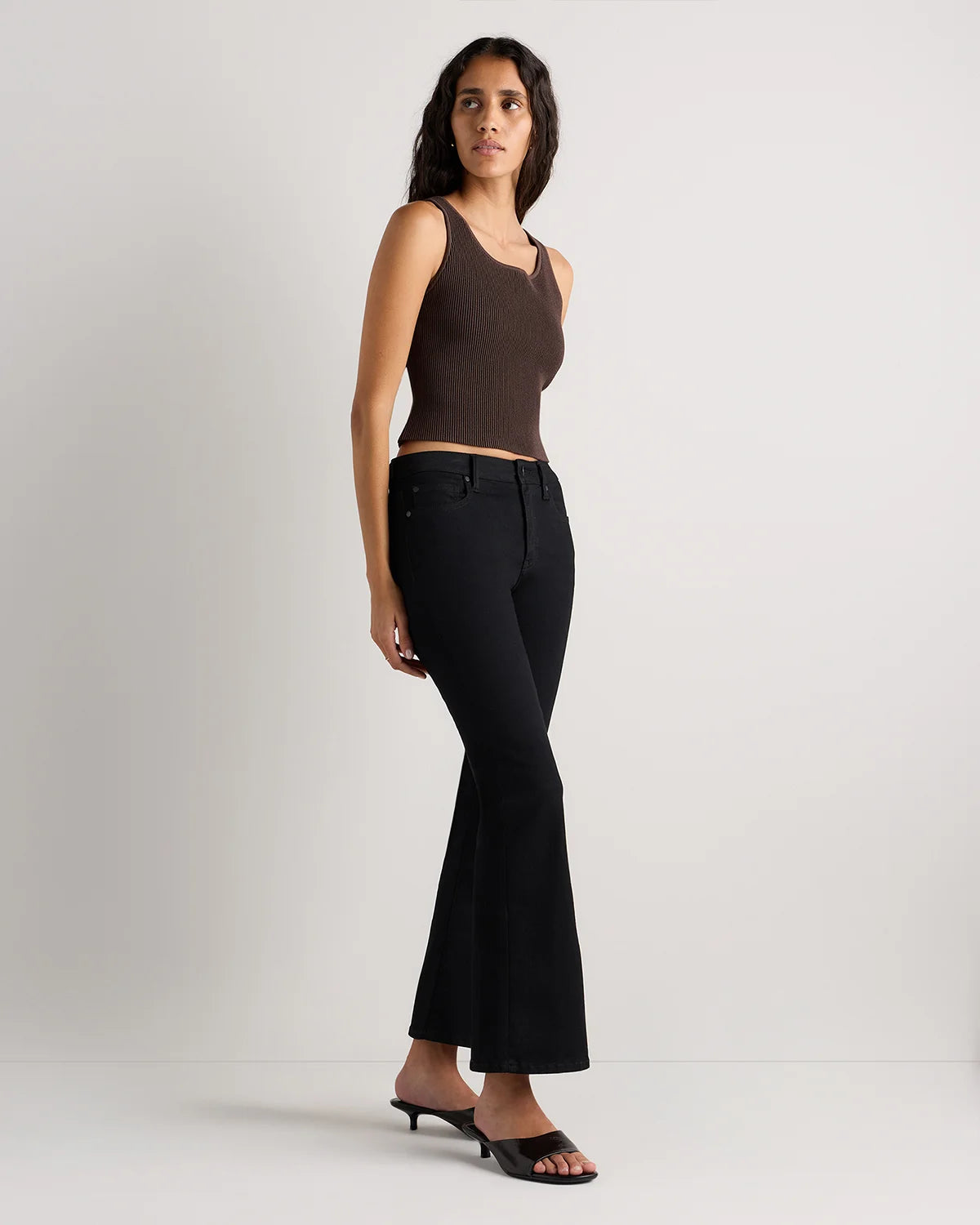 Luna Stretch Flare Jeans - 24 / Black
