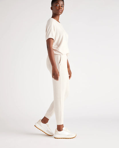 Brushed Lounge Joggers - XS / Heather Oatmeal