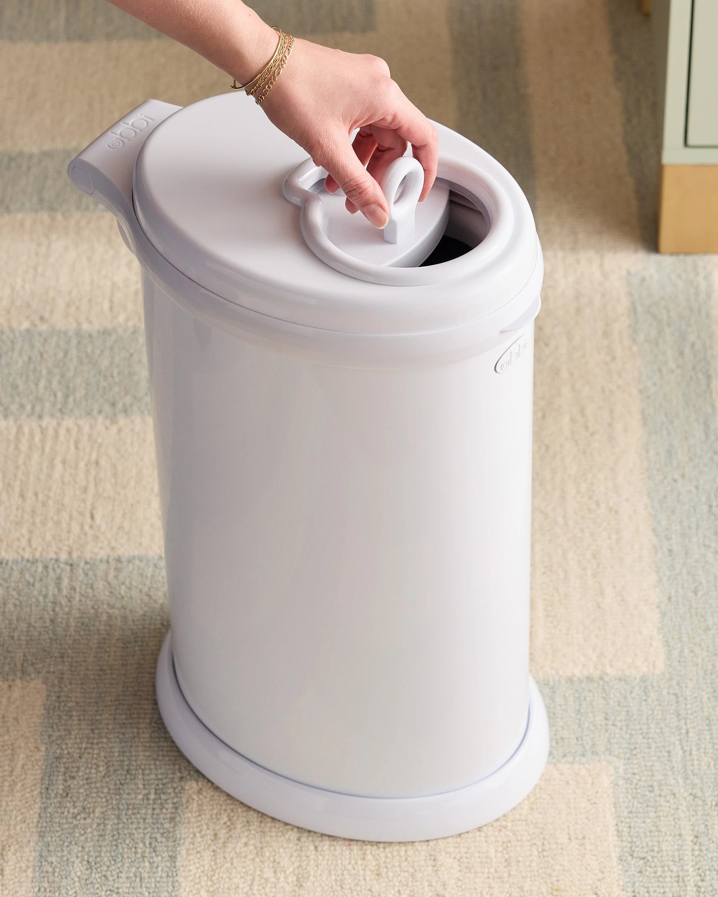 Ubbi Stainless Steel Diaper Pail Gift Set - One Size / White