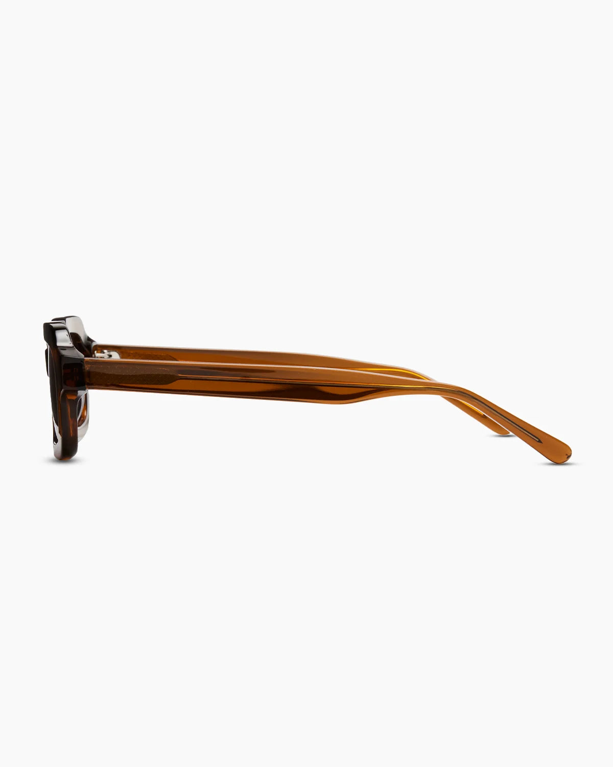 Fiji Polarized Acetate Sunglasses - Standard / Clear Spice with Deep Rose lens