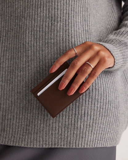 Adeline Slim Card Case - One Size / Olive