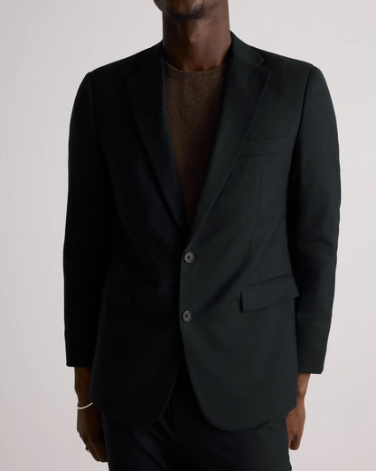 Stretch Wool Blazer - S / Grey Melange