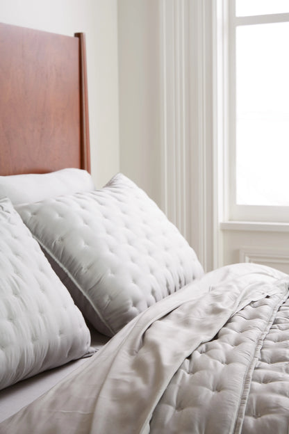 Bamboo Dream Quilted Sham Set - Standard / Sage