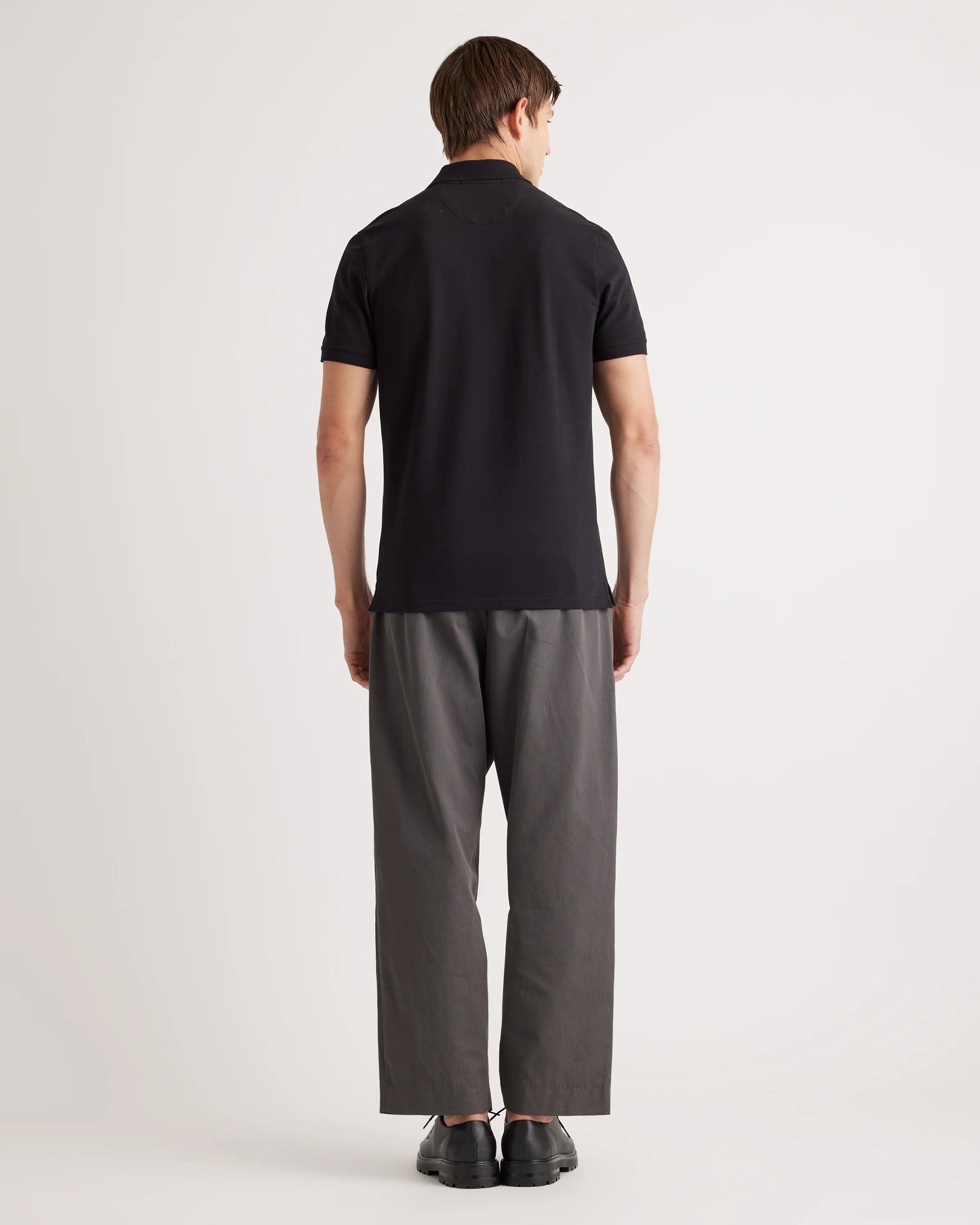 Organic Cotton Pique Polo - XS / Heather Grey