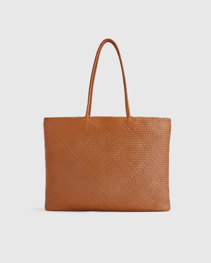 Siena Handwoven Tote - One Size / Taupe