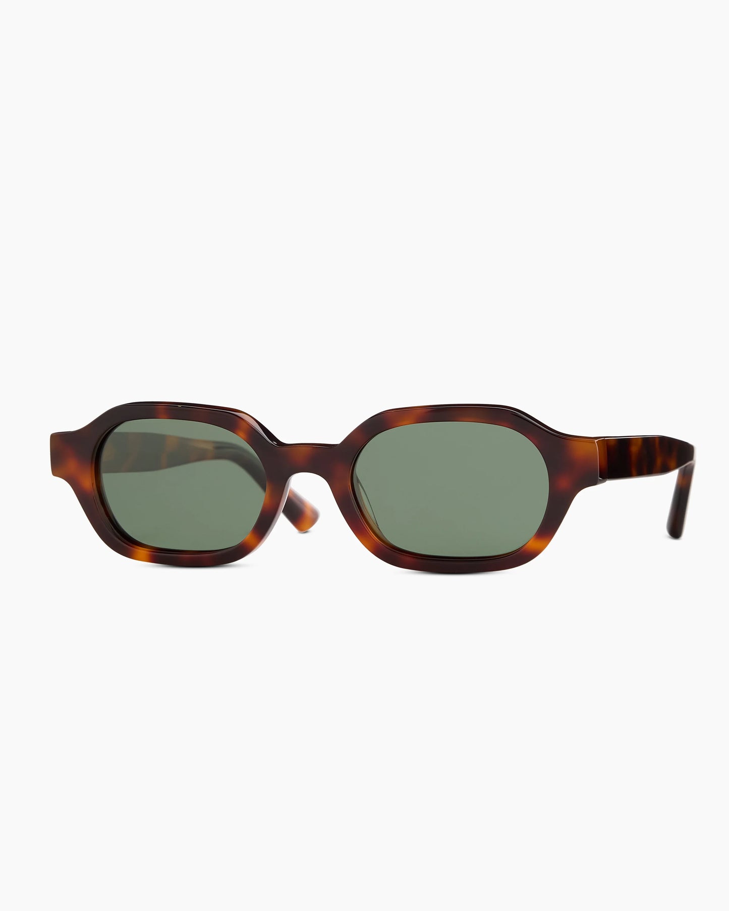 Sardinia Polarized Acetate Sunglasses - One Size / Black with Green lens