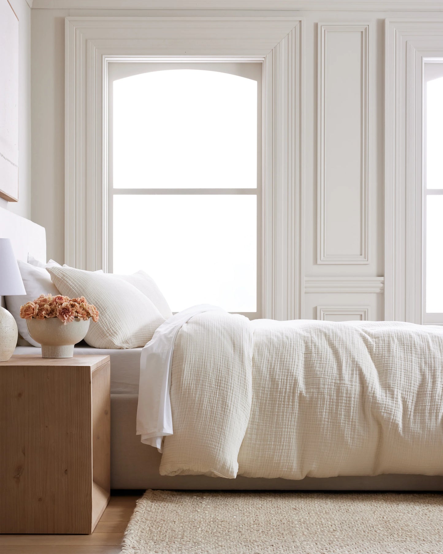Organic Cotton Gauze Duvet Cover - Twin / Dried Sage