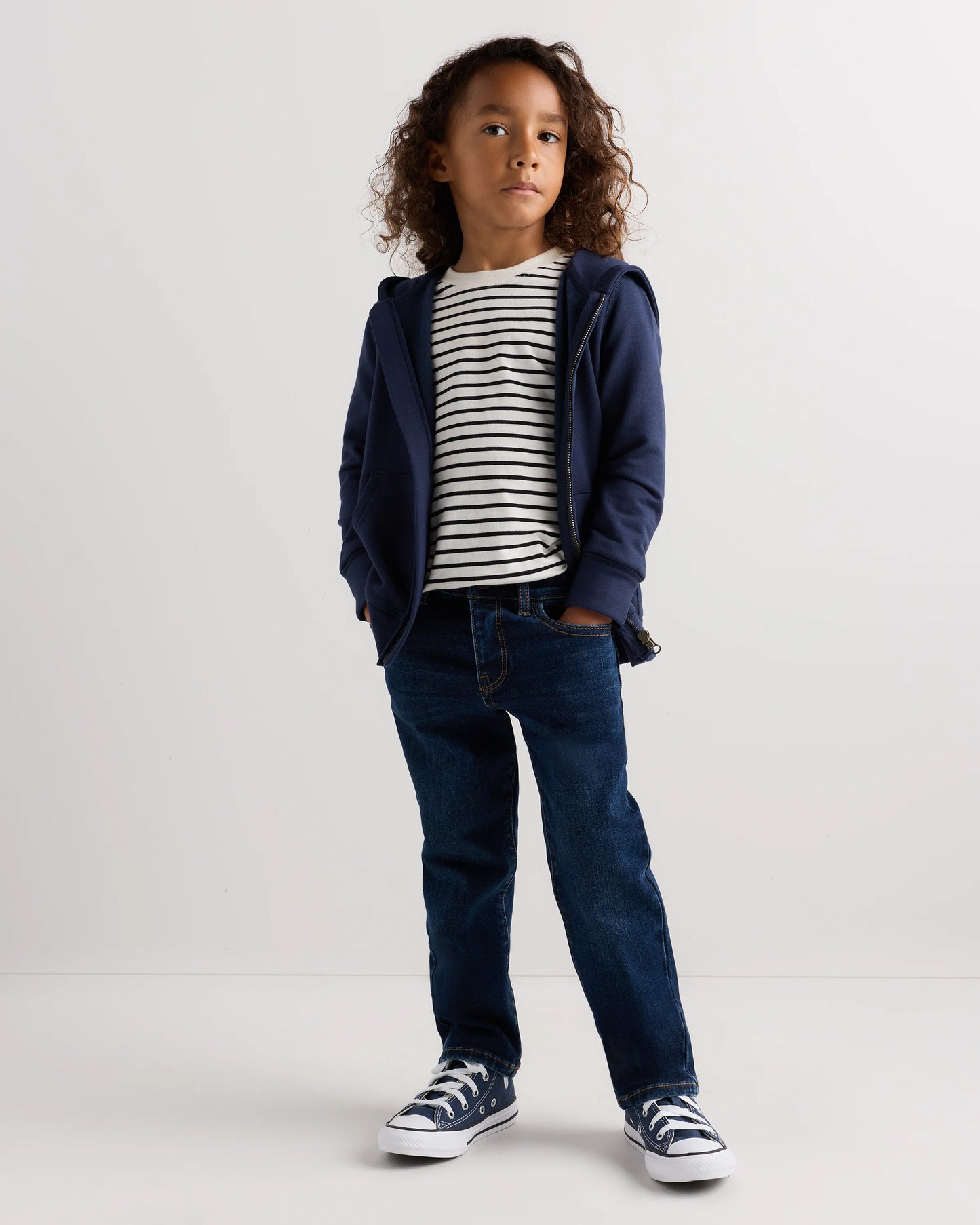Boys Stretch Straight Jeans - 2T / Dark Wash