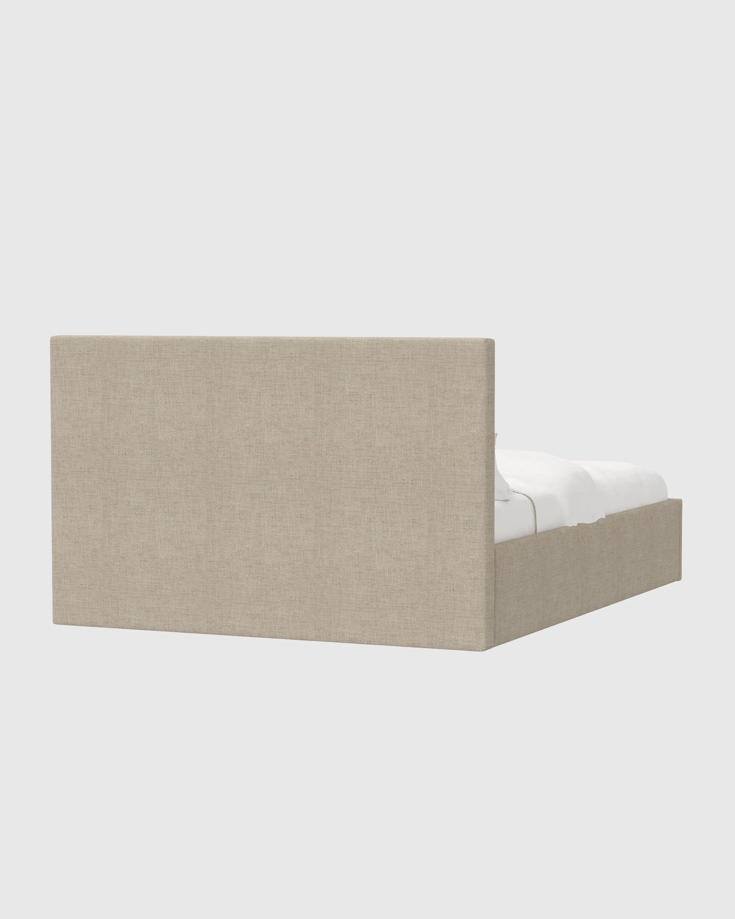 100% Linen Square Bed - Full / Canvas
