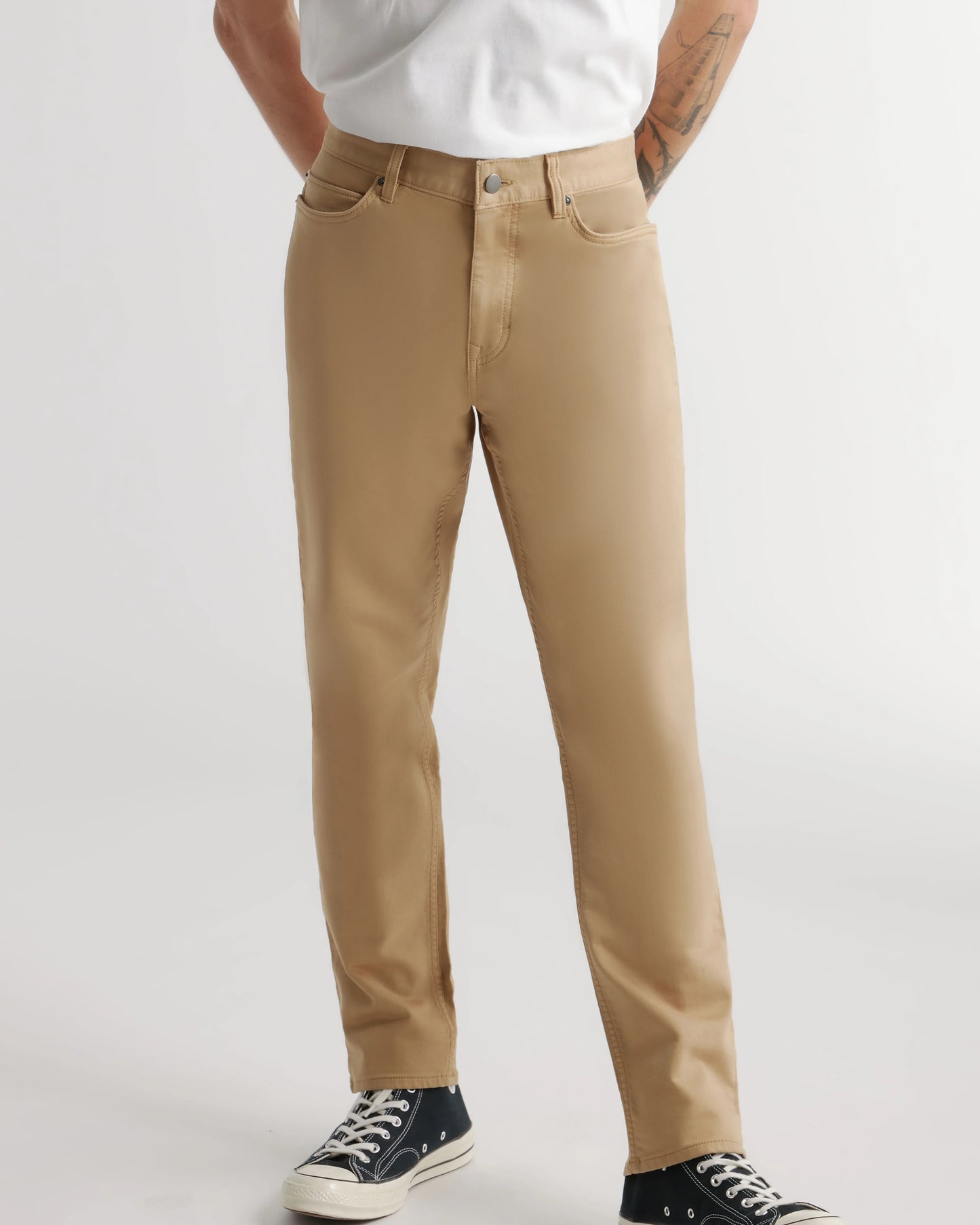 Comfort Stretch Traveler 5-Pocket Pants - Straight - 28X30 / Military Olive