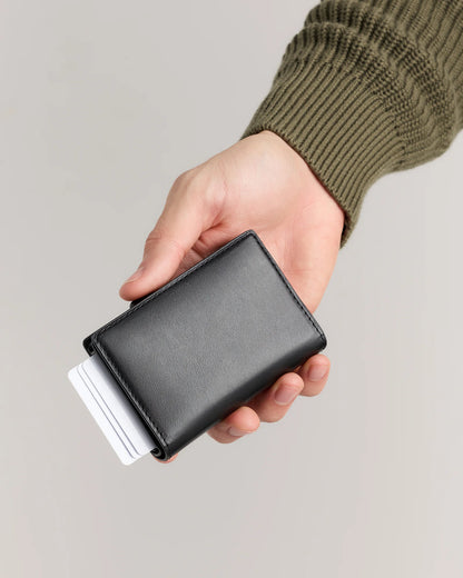 Italian Leather RFID Card Holder - One Size / Hickory