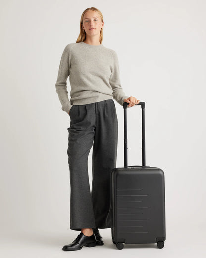Expandable Small Carry-On & Large Check-In Suitcase Set - One Size / Dark Green