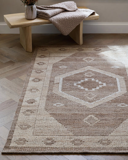 Sonora Handwoven Wool Rug - 5' x 7'6" / Brown