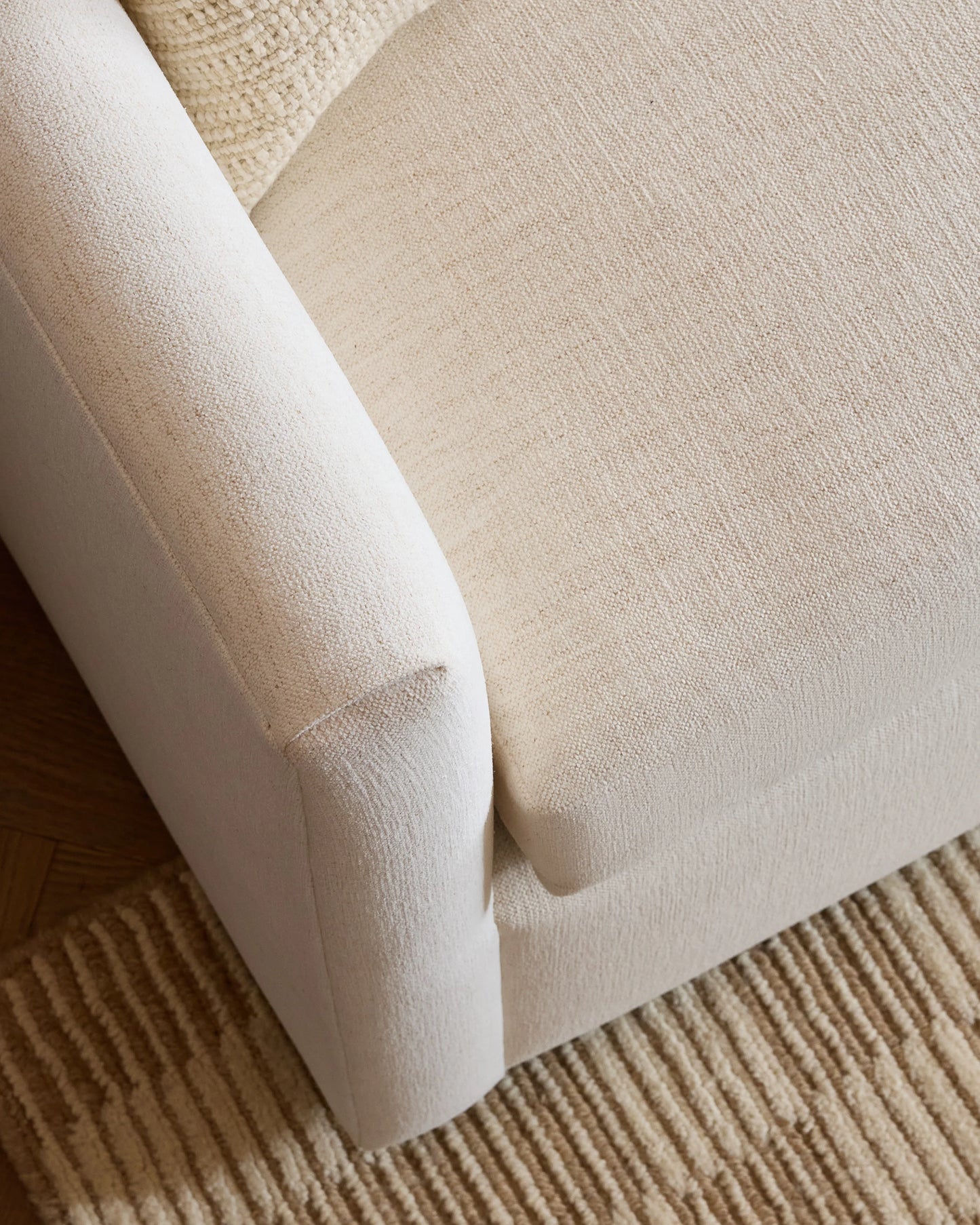 Brennan Sleeper Sofa in Performance Basketweave - Queen / Flax