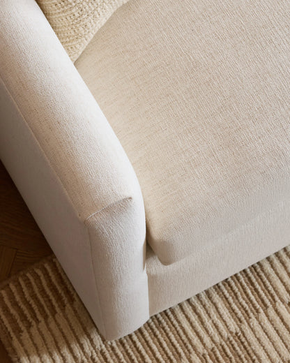 Brennan Sleeper Sofa in Performance Chenille Linen Blend - Queen / Snow