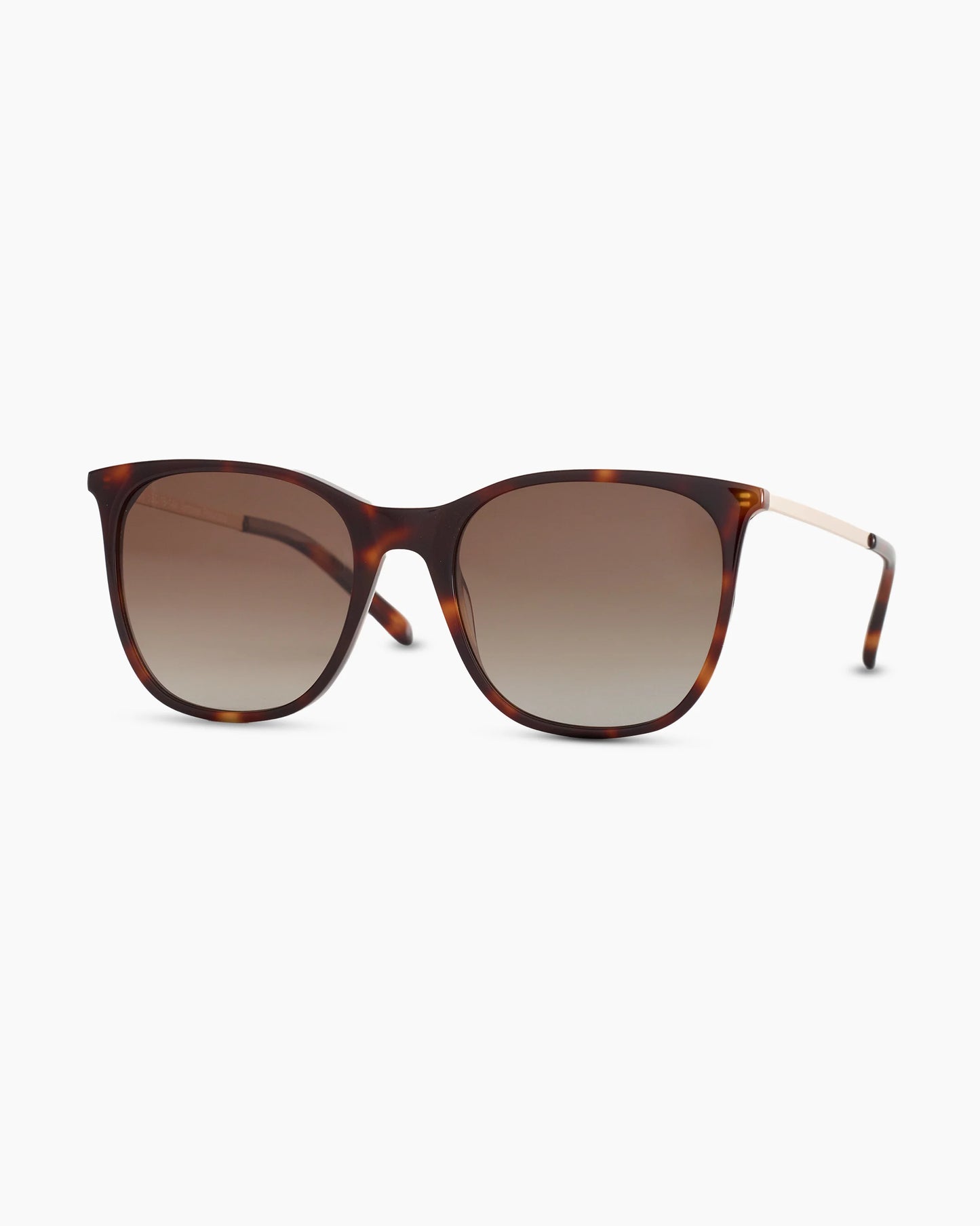 Poppy Polarized Acetate Sunglasses - One Size / Tortoise with Brown Gradient lens