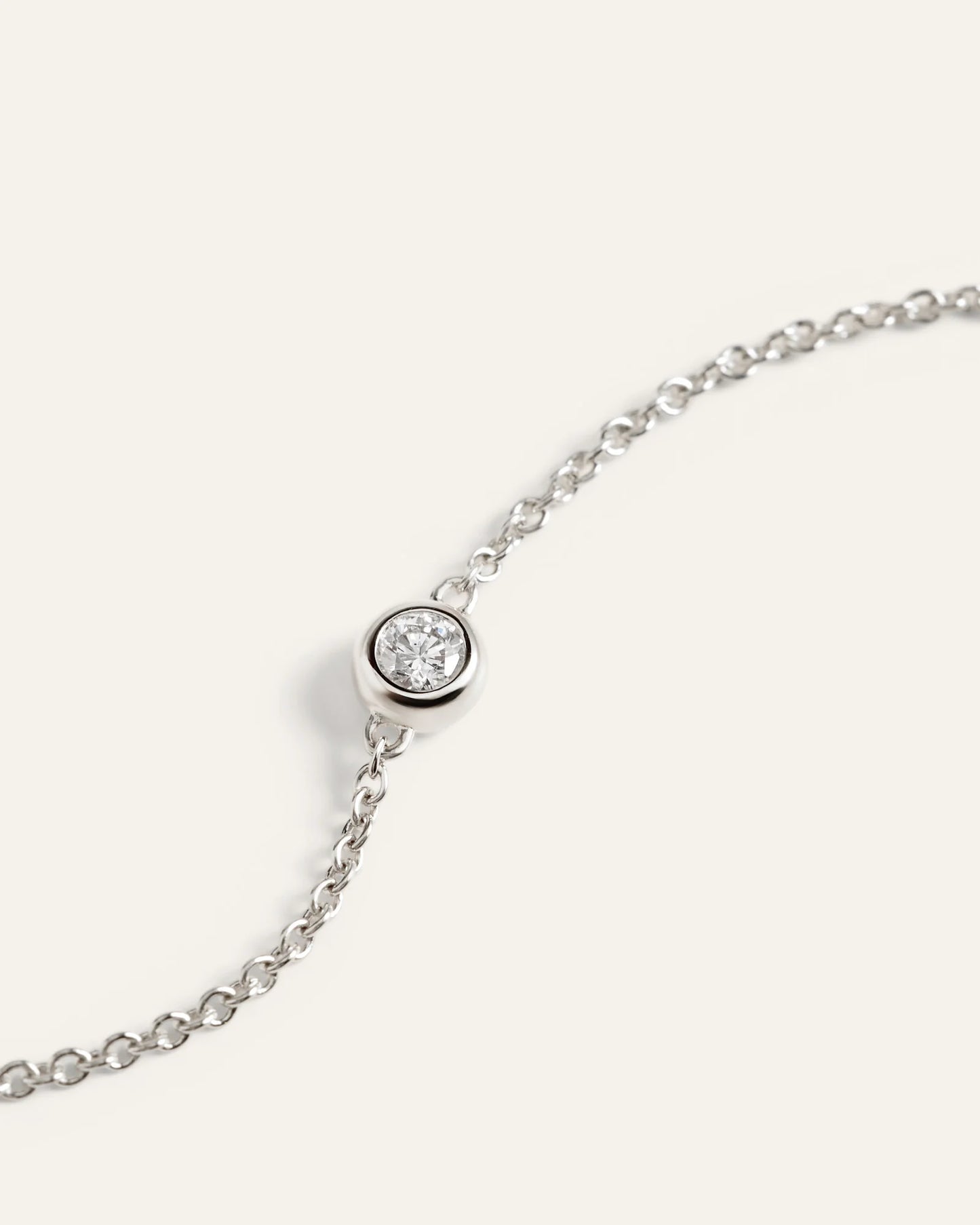14K Gold Diamond Bezel Station Necklace - One Size / Yellow Gold