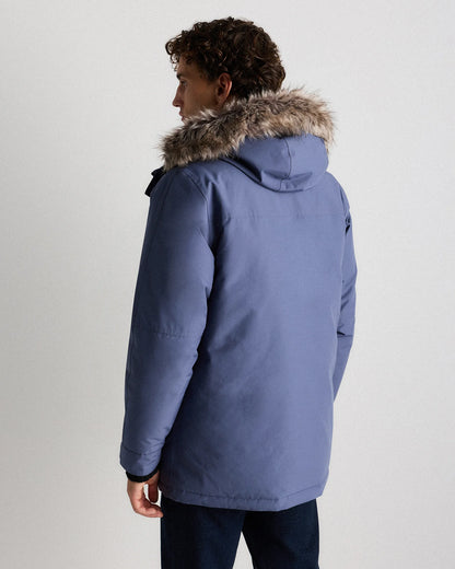 Responsible Down Hooded Parka - S / Storm Blue