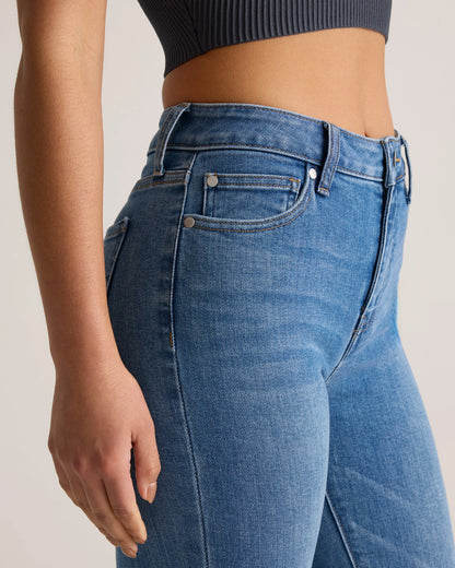 Bella Stretch Kick Flare Jeans - 24 / Deep Rinse
