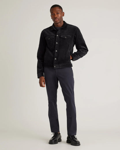 Organic Stretch Corduroy Trucker Jacket - S / Seaweed