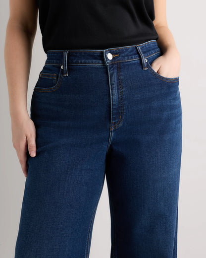 Bella Stretch Wide Leg Jeans - 33 / Midnight Blue