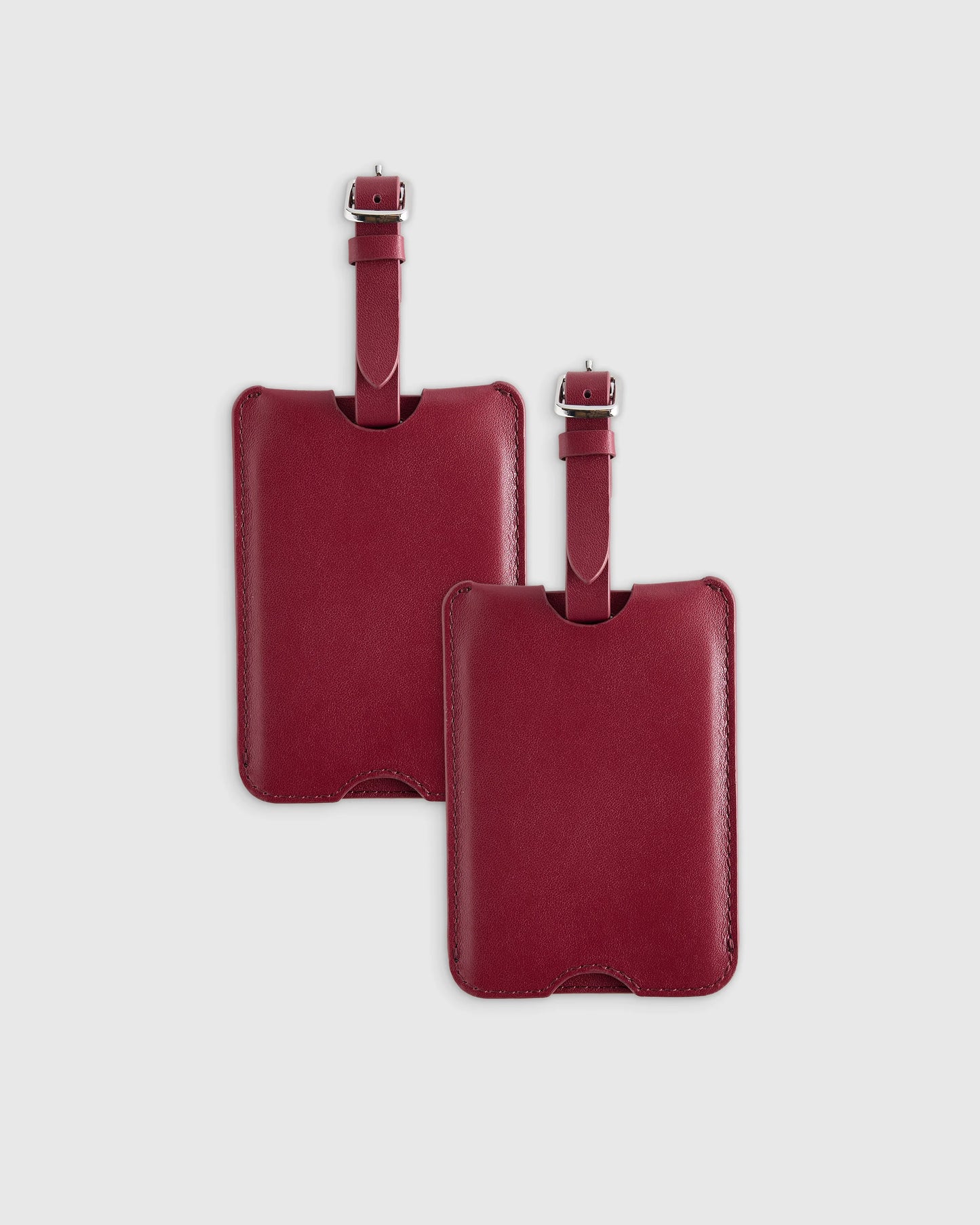 Nappa Leather Luggage Tag (2-Pack) - One Size / Cobalt Blue