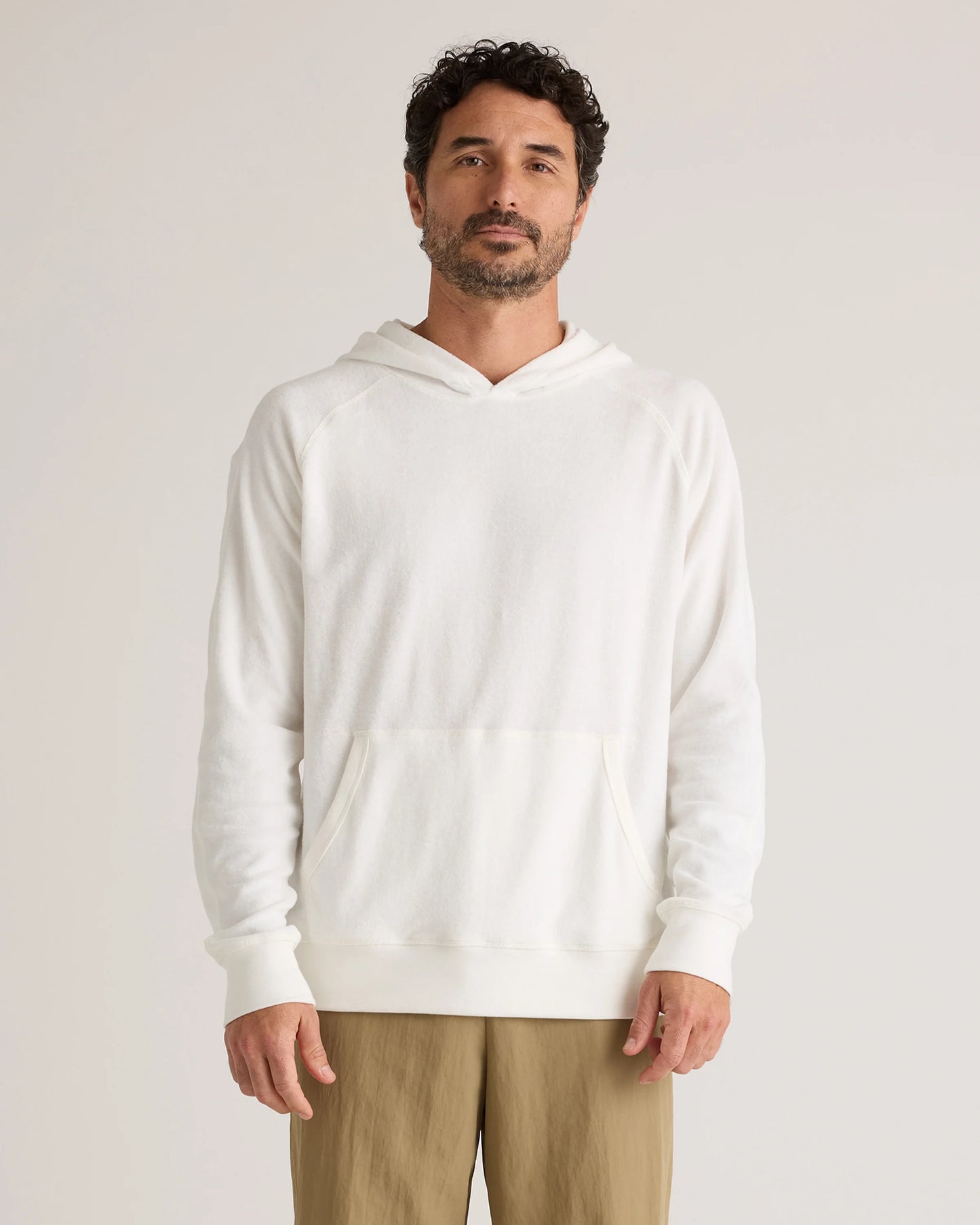 100% Organic Cotton Terry Towel Pullover Hoodie - S / Deep Navy