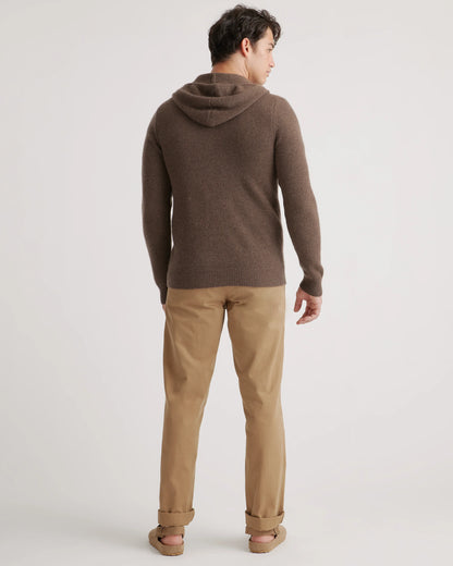 Mongolian Cashmere Full-Zip Hoodie - S / Teak