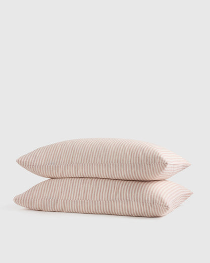 European Linen Pillowcase Set - Standard / White